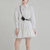 Zhongchuang Rizhen 2025 Women's A-Line High Waist Baby Doll Shirt Dress