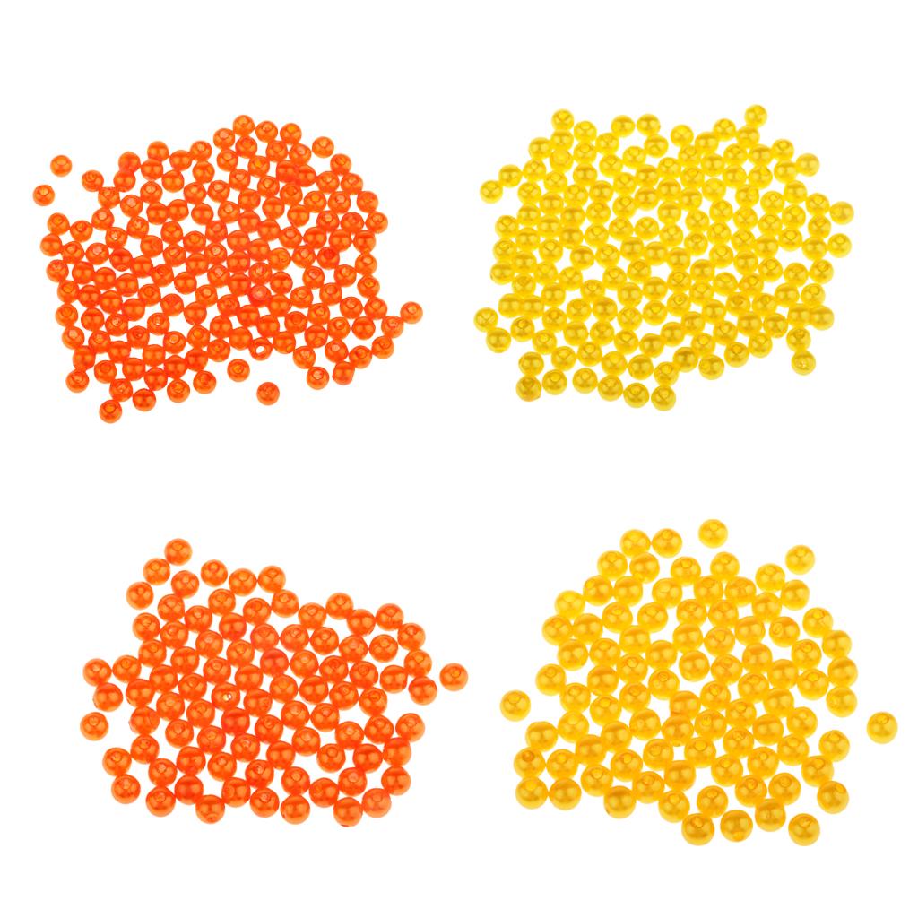 150 Stück Kunststoff Runde Angelperlen Köder Meer Rigs Köder Orange 4mmSport, Angelsport, Köder, Futtermittel & Fliegen!