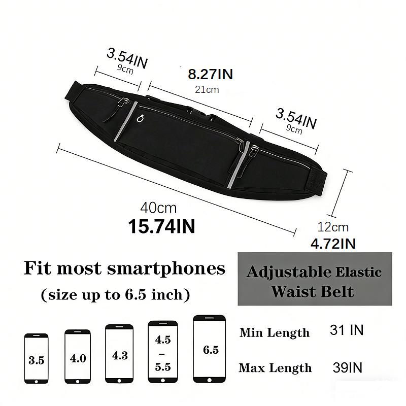 Professional Running Waist Bag Sports Belt Pouch Mobile Phone Case Men Women Hidden Pouch Gym Sports Bags Running Pack