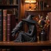 Stolní ozdoby Věštkyně Vrána Socha Gotický Styl Halloweenská Dekorace Socha Čarodějnice Halloweenská Párty