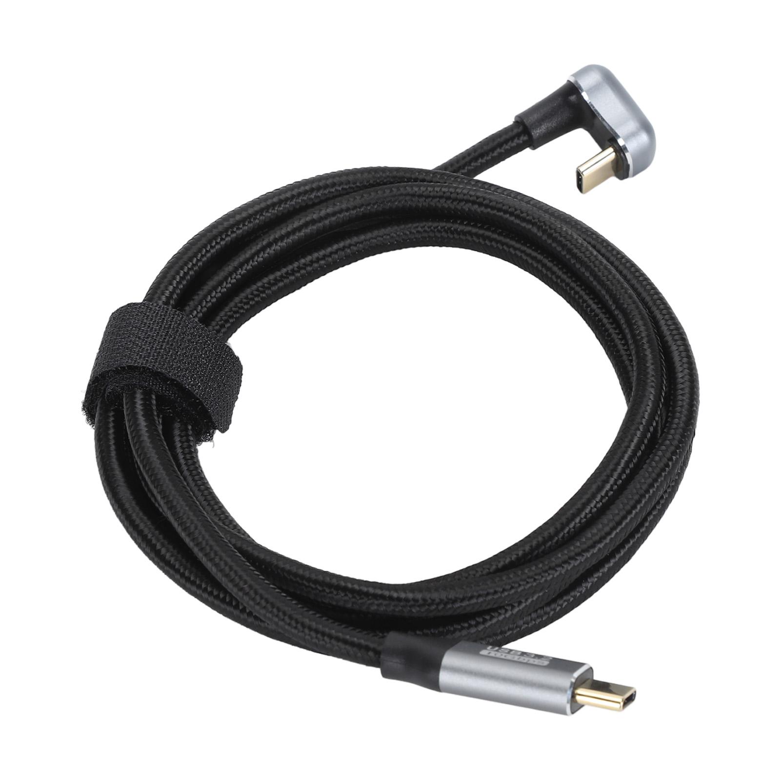 

U-образный кабель для передачи данных типа C, кабель для передачи данных «папа-папа» USB3.2 Gen2 10 Гбит/с 20 В 5 А PD100W, быстрая зарядка 15cm/59.1in