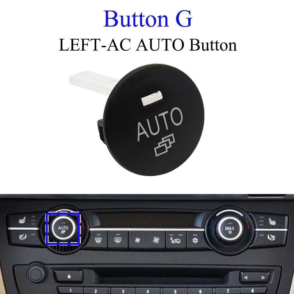 For BMW X5 X6 E70 E71 Car Dashboard Keys AUTO Radar Sensor Rear Cover Parking Trunk Switch Start Stop Button AC Vent Slider