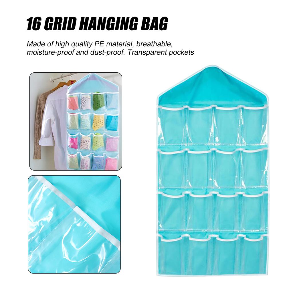 24  Pockets Wall Hanging Shoe Organizer Over The Door Fabric Cabinet Closet Sundries Shoe Storage Bag Household Wall Storage Bag