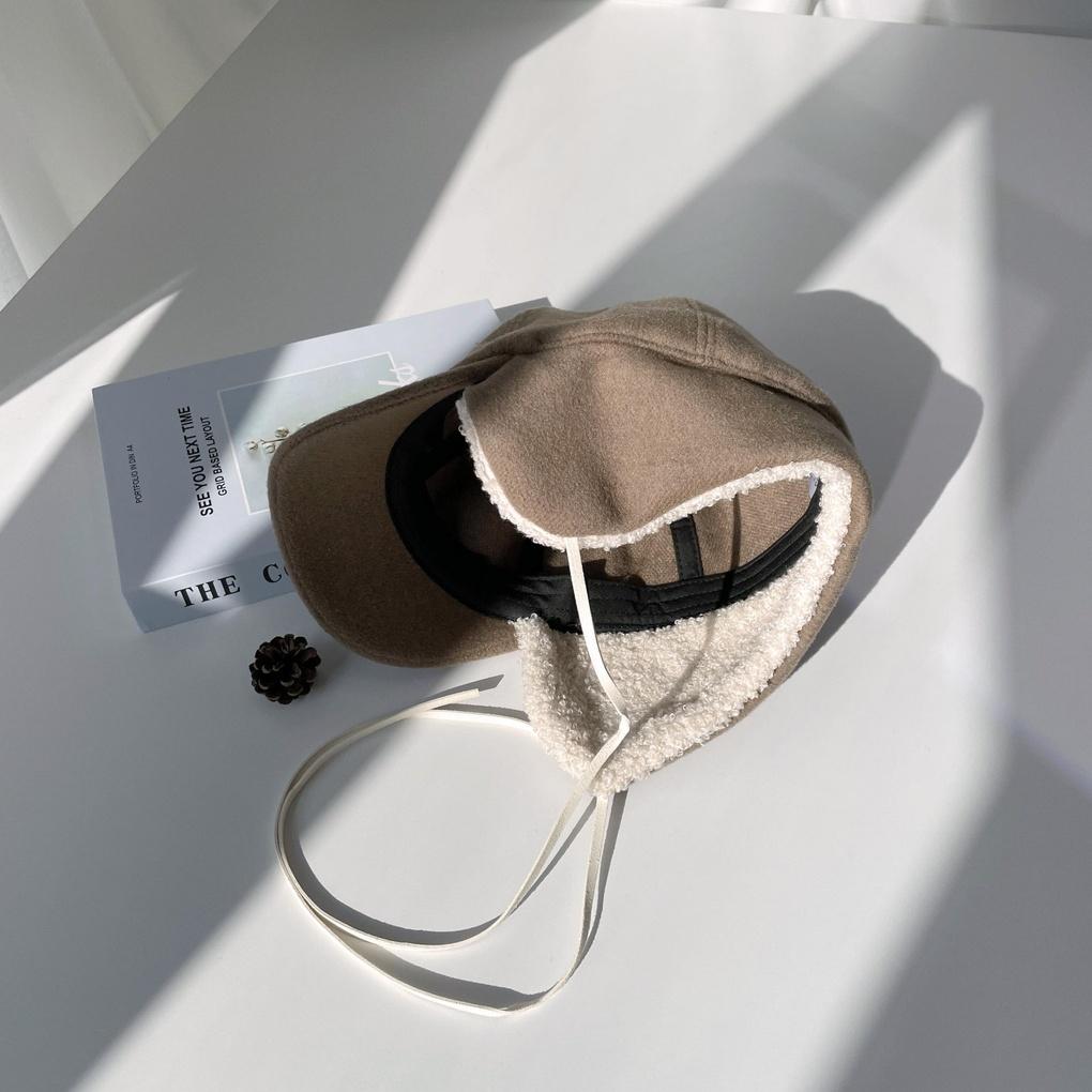 Unisex Basic Daily Baseball Cap with Earflap