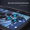 Stilvoller Gaming-Joystick mit 3,5-mm-Soundanschluss Blaue mechanische Tastenstecker Play-USB-Kabel für die Verwendung mit mehreren Geräten