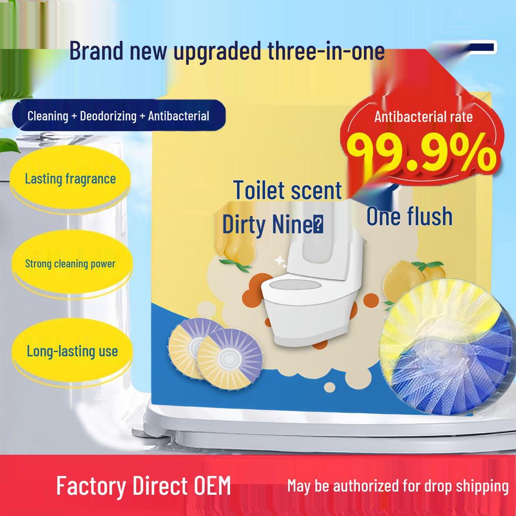 Gardenia Bicolor Blue Bubble Toilet Cleaner & Air Freshener - Long-Lasting Fragrance