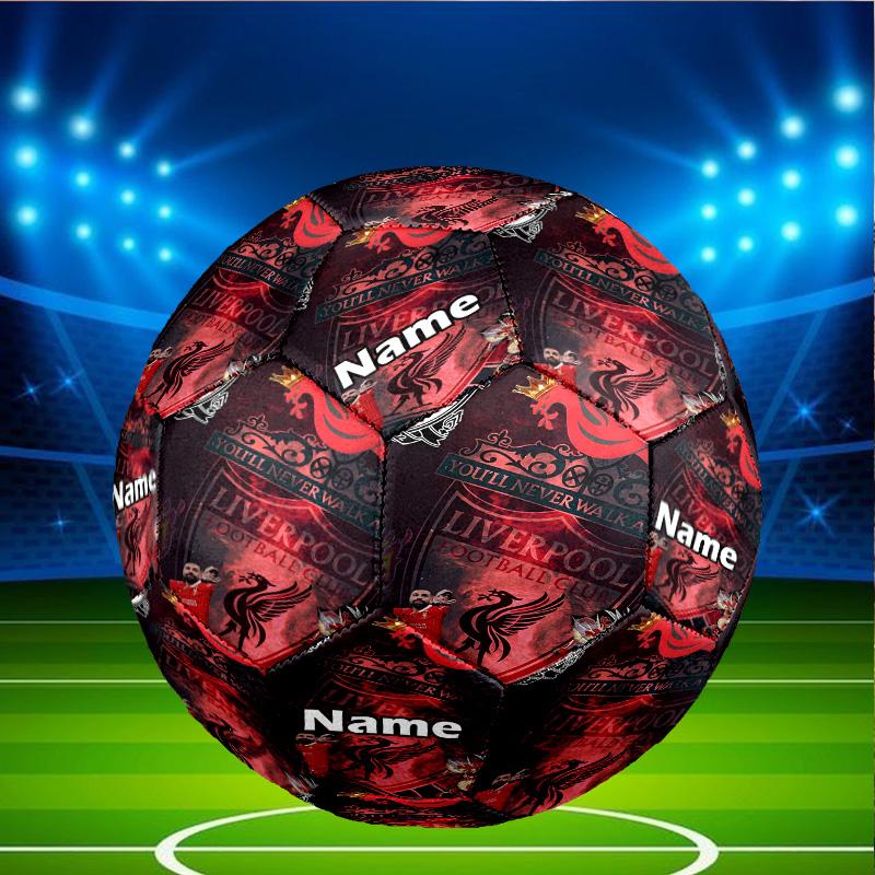 Custom Name Personalized Liverpool F.C-A Print Size 5 Soccer Ball Training & Match Football, for Team, Kicking, Gift for Football Enthusiasts