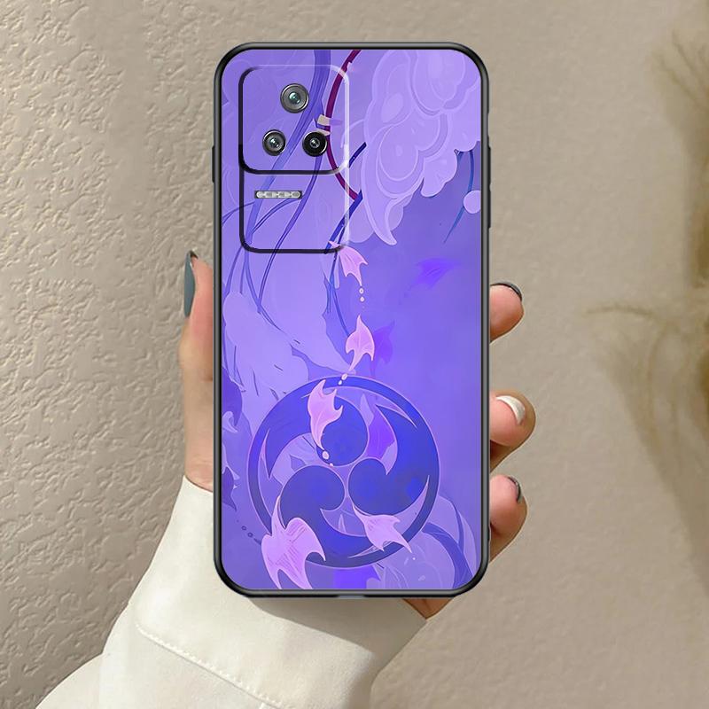 Genshin Impact Raiden Shogun Case For Xiaomi 13T 14T 15T Pro 14 15 Ultra 17 Pro Max POCO F8 F7 F5 F6 X3 X5 X6 X7 Pro Cover