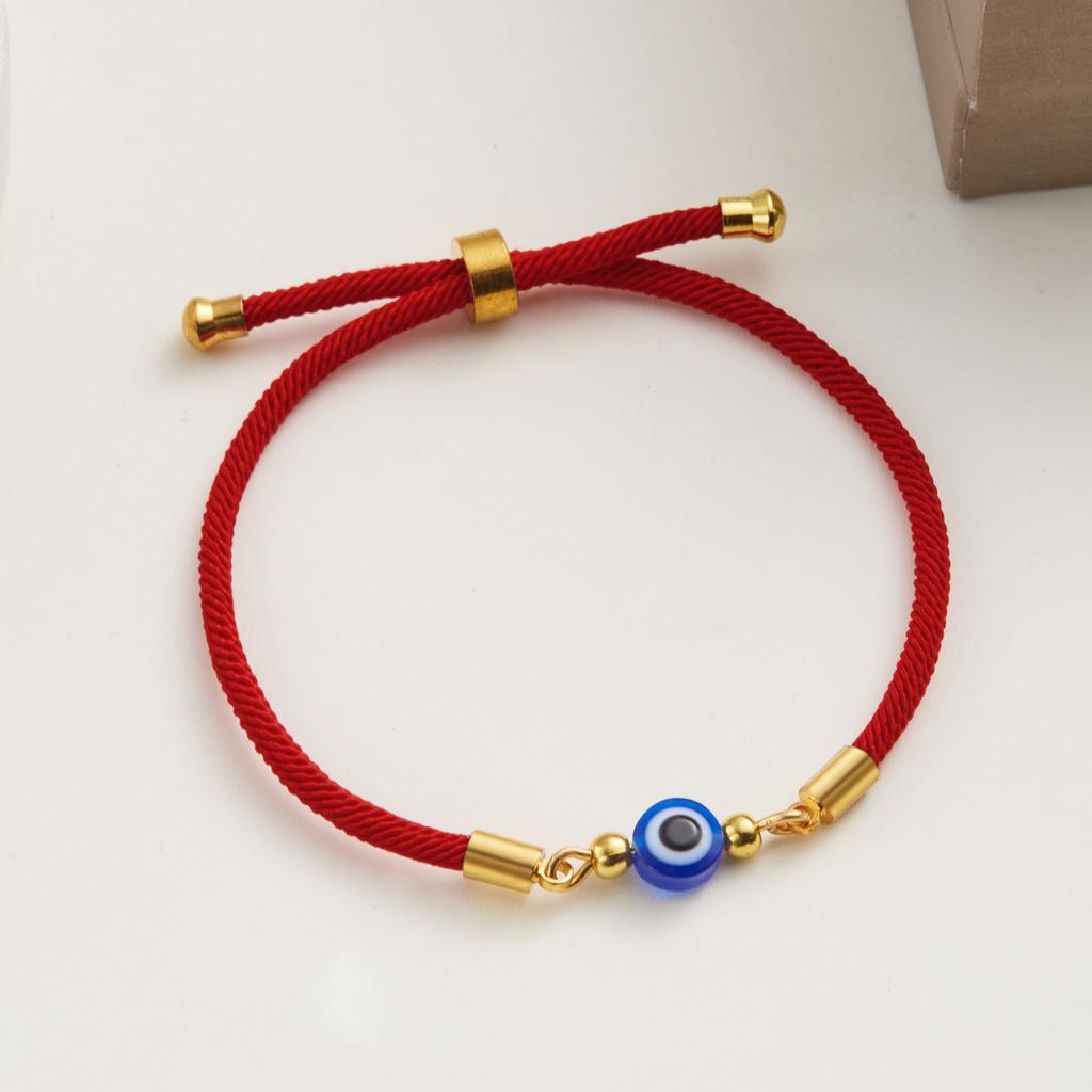 Turkish Style Blue Evil Eye Bracelet For Women Men Lucky Red Rope Handmade Woven Bracelet Friendship Jewelry Gifts