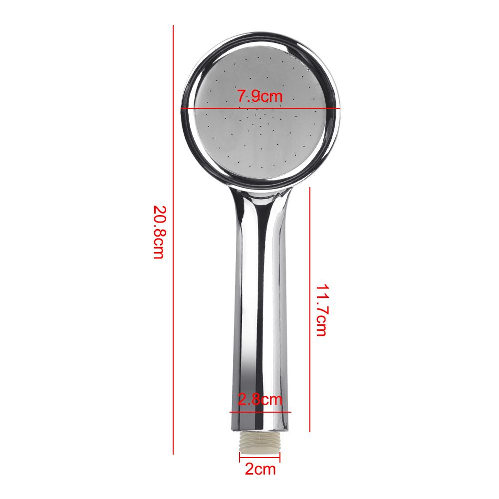 Pressurized Nozzle Shower Head Rainfall Chrome Bath Shower Head 1pc High Pressure Water Saving Spray Nozzle