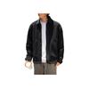 Li Ning Outdoor Series CF Water Series Solid Color Zipper Polo Loose Jacket Men jackets Black AJDU281-4