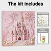 Schloss Voll 5D DIY Perlen Edelstein Kunst Diamant Malerei Kits für Erwachsene/Anfänger Geschenkidee Heimdekoration 15,7x15,7 Zoll