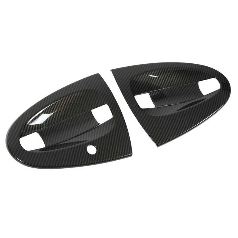 4ks Carbon Fiber Style Carbon Fiber Style Car Exteriér Dveřní Rukojeť Kryt misky Výměna obložení pro Smart Fortwo W451