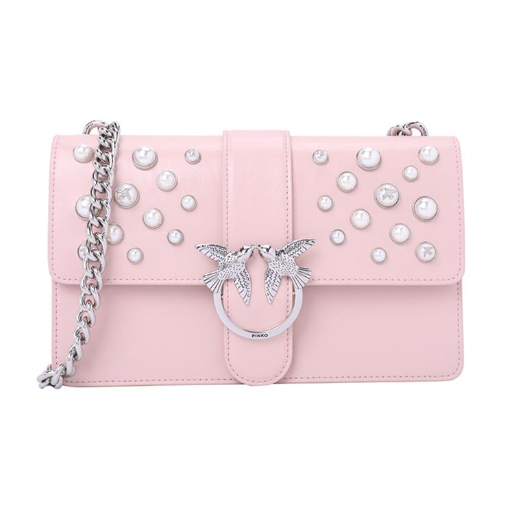 

Новая сумка PINKO из коровьей кожи с ласточками, на плечо, женская, розовая 1P216H-Y4YB-P26 26.9*7.1*17.0CM