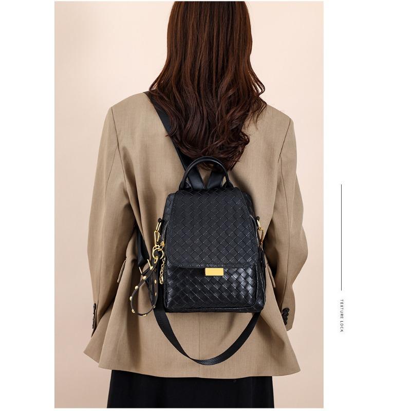 Retro Fashion Casual Woven Single Shoulder Backpack
