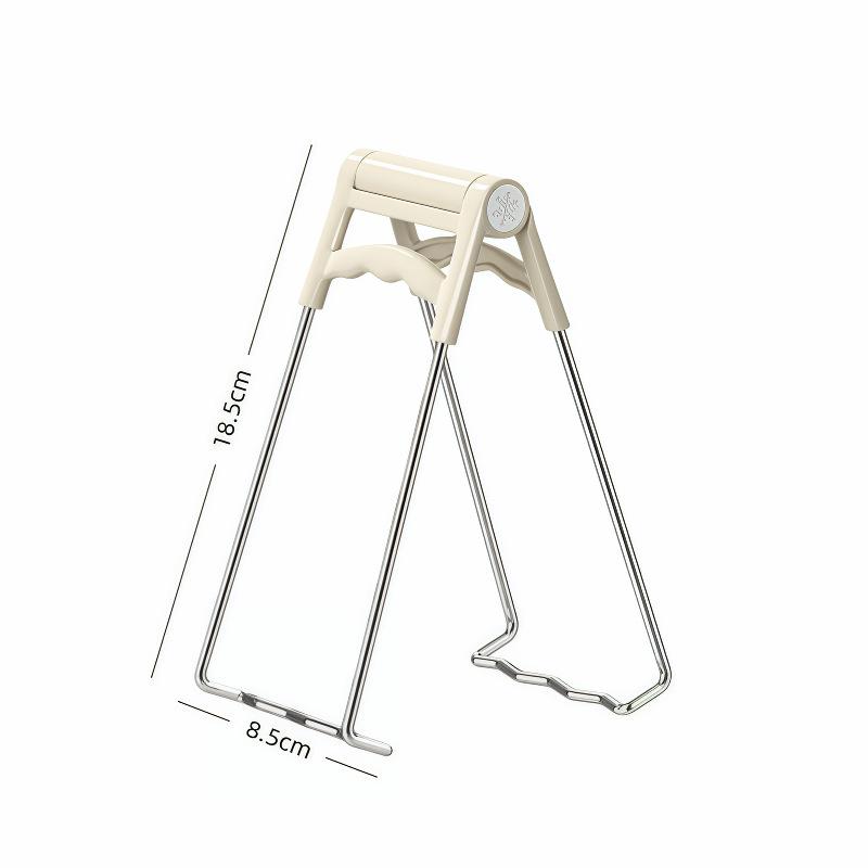 Stainless Steel Heat-Resistant Bowl and Plate Lifting Tongs Set