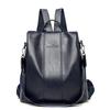 2024 New Fashion Anti Theft Leather Bag Women's Retro Shoulder Bag Large Capacity Travel Backpack