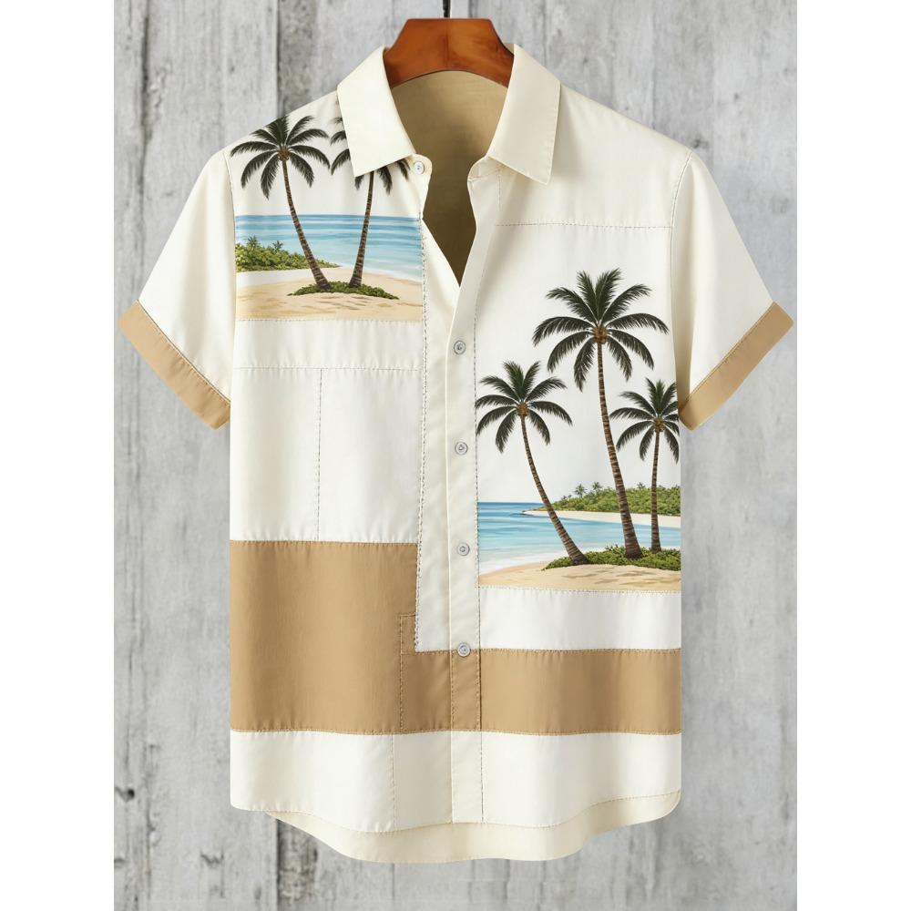 Outdoor Streetwear Men's Fashion Shirts Taiji Ethnic Patterns Printed Men's Shirts Casual Daily Men's and Women's Shirt