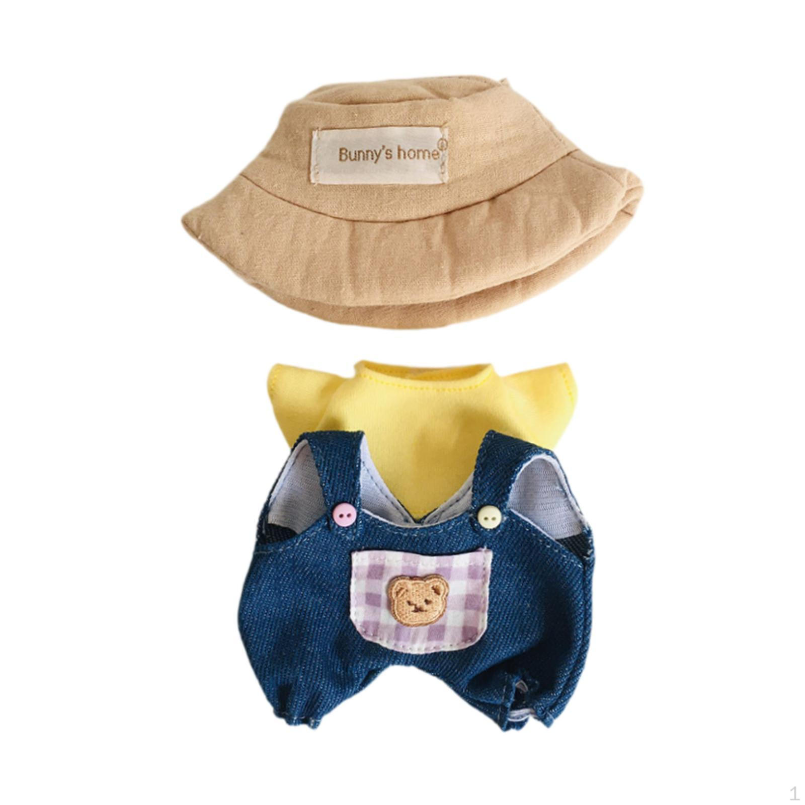 

Одежда для кукол 17 см Мягкие аксессуары Костюмы своими руками Мультяшные комбинезоны в розовую клетку violet plaid overall