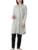 ANGELIEBE Maternity Constellation Long Top and Pants Light Size for Nursing and Pregnancy Pajamas, Open-Front, Ribbed, Smooth, Print, Sleeves, Set,
