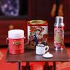 Miniature Dollhouse Chinese Nostalgic Scene Table Warm Kettle Miniature Food Toy Model Ornament For Doll Accessories