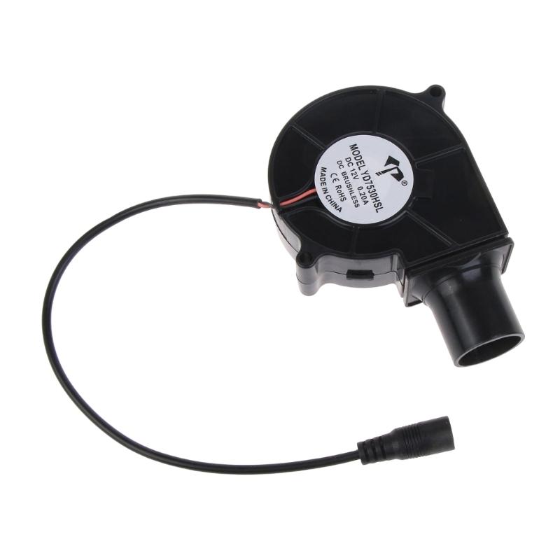 7530 BBQ Blower Fan DC12V 3700R Double Oil Bearing for Barbecue Picnic Camping