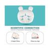 Almofadas Macias para Berço de Bebê Muitar Unissex para Recém-Nascidos Moldagem da Cabeça Suporte para Bebês Dormir Cabeça Almofadas de Dormir com Orelhas de Urso