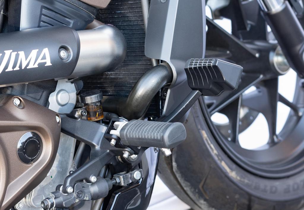 Kijima for Sportster S Improved Set Step-Up Brackets, Steel/Aluminum, ('21-/RH1250S), Positioning, Black, 2-Piece (HD-05447)