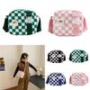Vintage Chessboard Pattern Kids Shoulder Bag With Expandable Lightweight Nylon For Daily Use