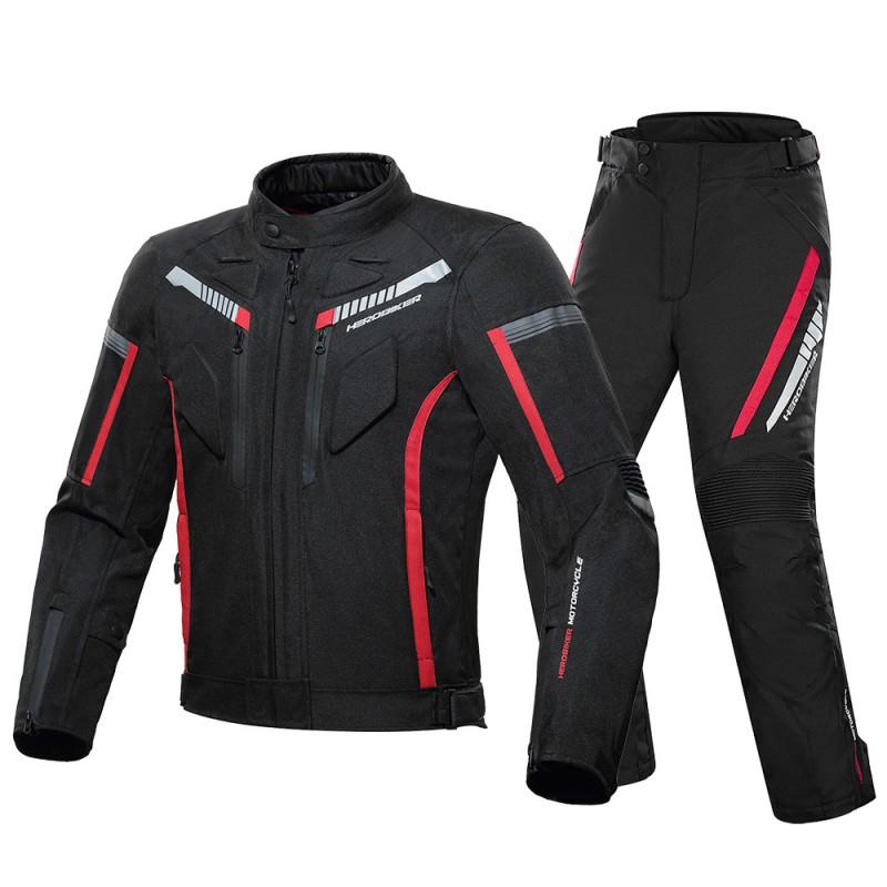 Motorcycle Riding Jacket Pants Set With Built-in Armor Waterproof Windproof Thermal Off-Road Mountain Bike Racing