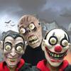 Schreckliche Vollgesichts-Clownmaske für Halloween-Partys und gruselige Kostüme, perfekt für Cosplay-Events