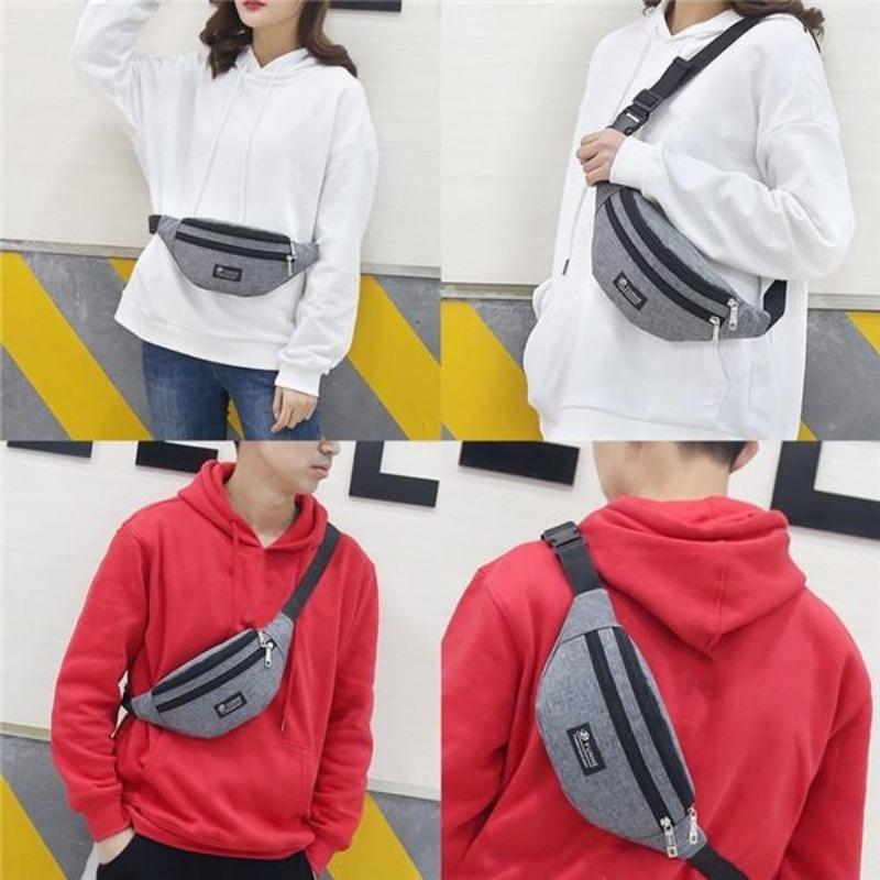 Men Casual Large Capacity Outdoor Travel Hip Purse Sports Shoulder Multifunction Wallet Bag