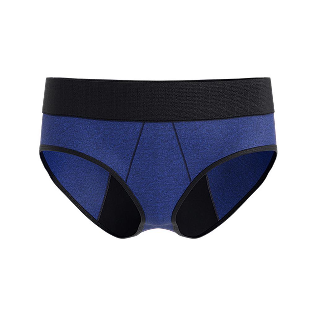 Women Mid Rise Stretch Period Underwear Absorbent Leakproof Briefs Reusable Cotton Blend Protective Panties for Everyday Wear