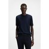 Regular FiT Mercerized CoTTon Silk T shirT Dark Blue 50543407404