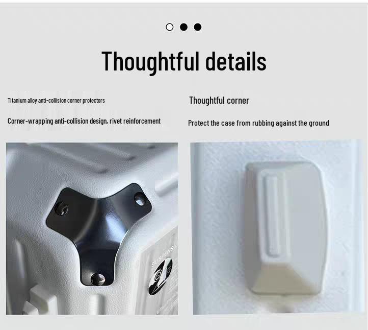 Extra Large Antibacterial 5-Wheel Trolley Suitcase with Combo Lock