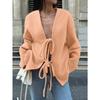 IHUASU Women's Vintage Casual Solid Color Print Autumn Winter Long Sleeve Jackets & Coats