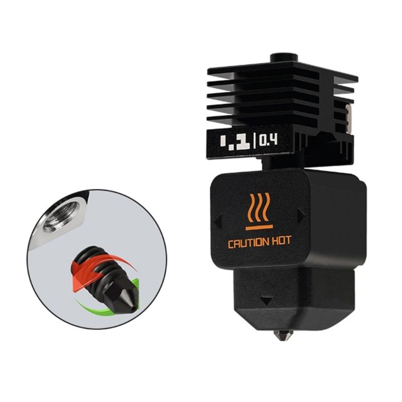 Quick Release Integrated Hotend Assembly With Silicone Sock Detachable Nozzle for H2D Mini Series 3D Printers