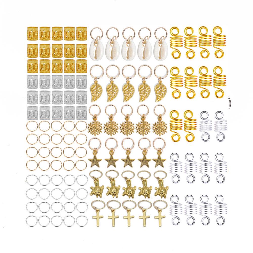 

120pcs Hair Braid Rings Dreadlocks Bead Ring Fashion Hair Decoration Accessories