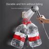 Adhesive Wall Mounted Basin Holder for Bathroom Sink Storage Iron Metal Adhesive Wall Mounted Plastic Shelf for Small Items Bag Umbrellas Keychains
