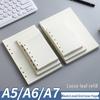 6-Hole Loose-Leaf Inner Pages: Custom Lined, Blank, or Grid for A5, A6, A7 Notebooks