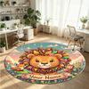 Animales salvajes (342) Alfombra de Terciopelo Redonda con Cristales Personalizada con Nombre y Texto Felpudo Personalizado Decoración del Hogar Alfombra de Cristal Antideslizante