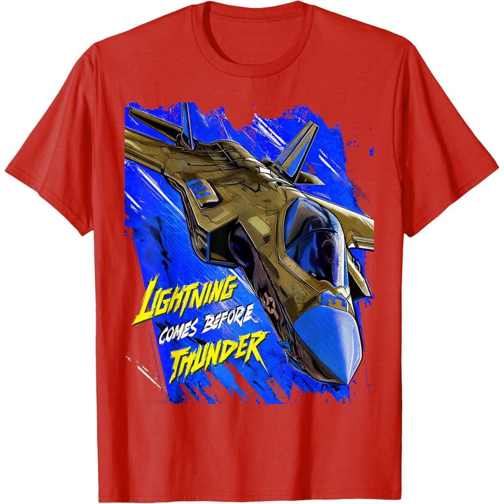 Stealth Fighter Jet Graphic Tshirt Men Casual Crewneck Cotton Print Tee