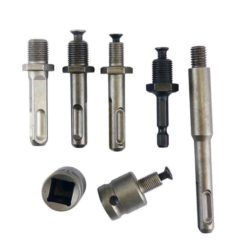 Pneumatic Electric Drill Head Conversion Chuck: Square, Round, Hexagonal Handle Adapter for Electric Wrench.