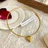Elegant Metal Necklace Simple Heart Necklace Personalized Vintage Choker  Daily