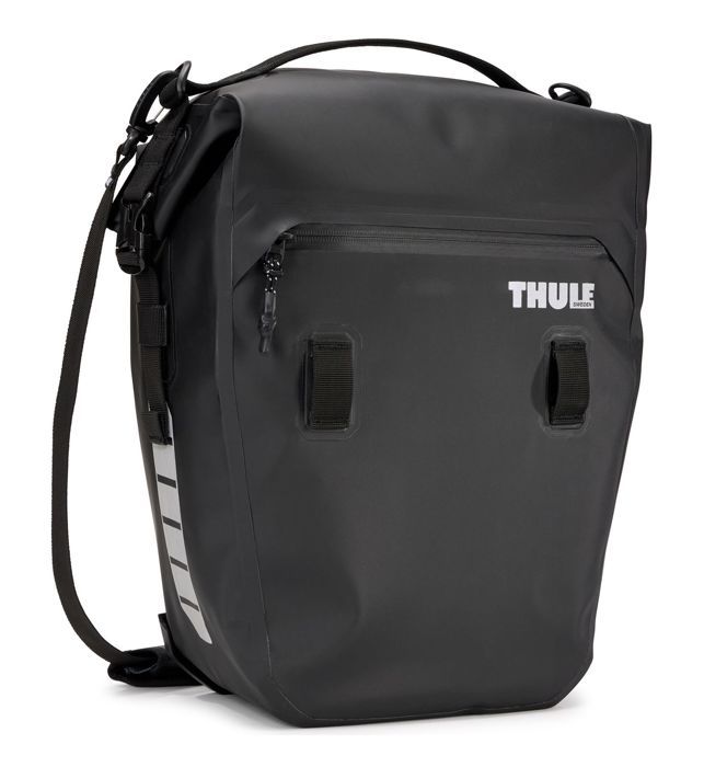 Thule sacoche de vélo noir pour femme et homme - shield pannier 22l single 207038