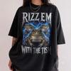 Rizz Em With The Tism Frog Shirt, Funny Bootleg Rap Graphic Tee, 90s Vintage Toad Meme, Autism Awareness Top, Y2K Weirdcore Gift
