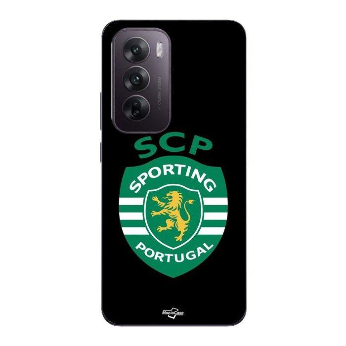 Coque Pour Oppo Reno 12 5g SCP sporting portugal fond noir Maniacase