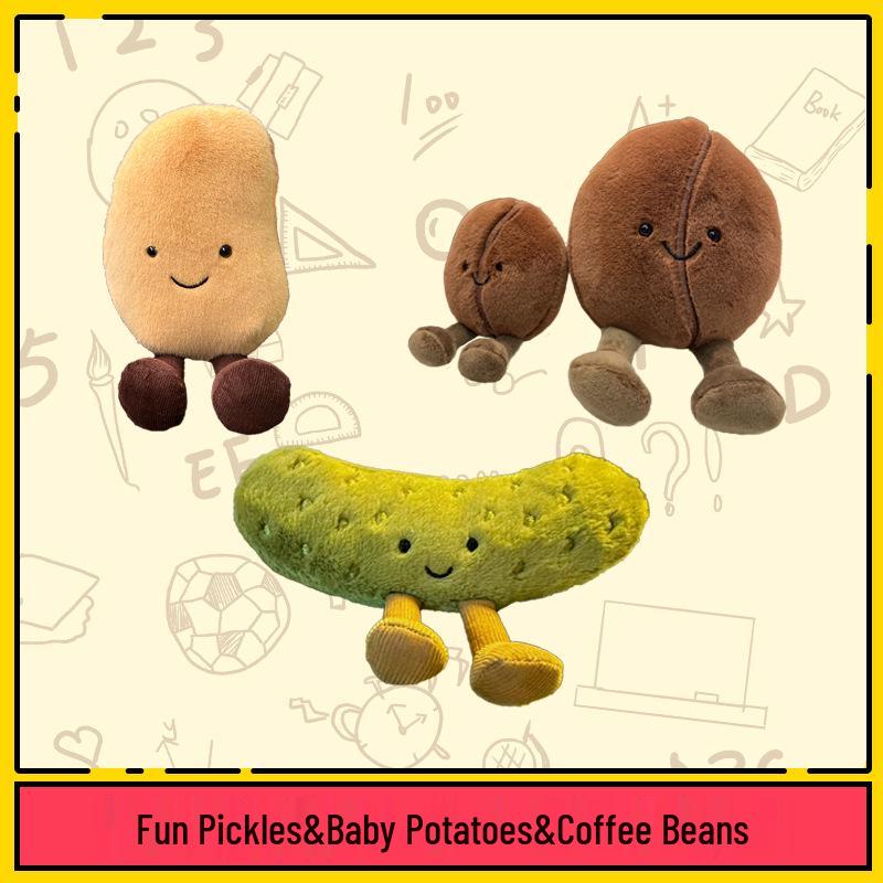 Little Red Book Cute Cucumber and Potato Plush Toy - Funny Children's Vegetable Doll Gift