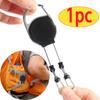 Badge Holder Reel Retractable Double Headed Retractable Keychain Anti-Lost Keys Holder with Reel Cord ID-Card-Holder