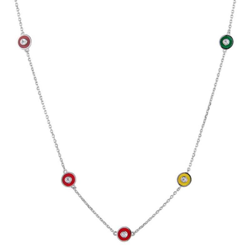 

JYDDM 925 Prism Round Necklace SILVER